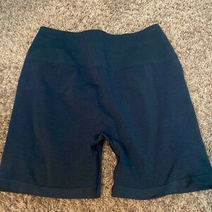 Large navy alphalete biker shorts